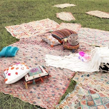 Pakistan Тяжелая стирка нация ветер ручное плетение килим шерсть коллекция ковер гобелен Land Padgc193kilimyg40