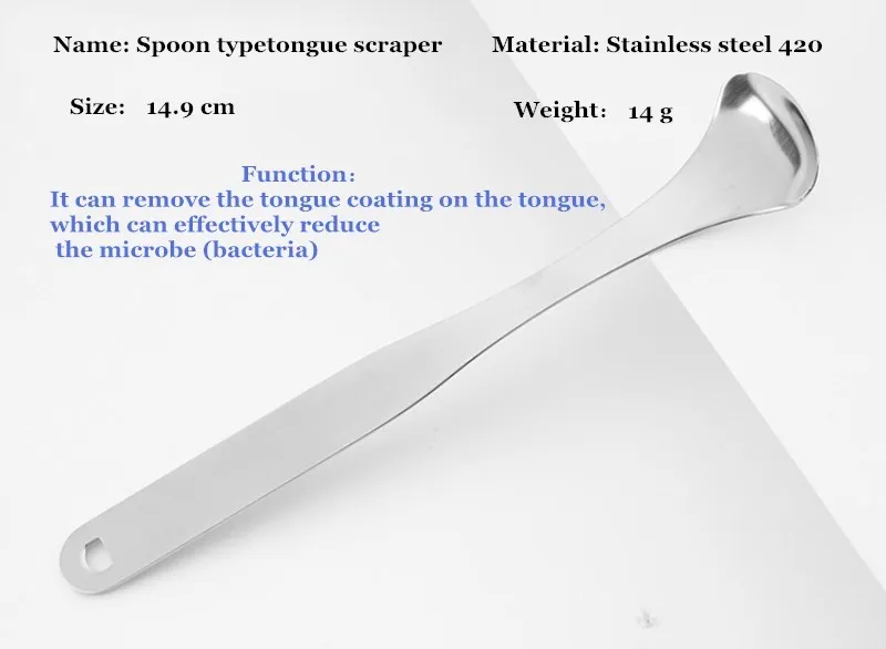 3 шт ложка язык скребок Высокое качество нержавеющая сталь скребок для языка зубная щетка удалить язык грязи неприятный запах изо рта