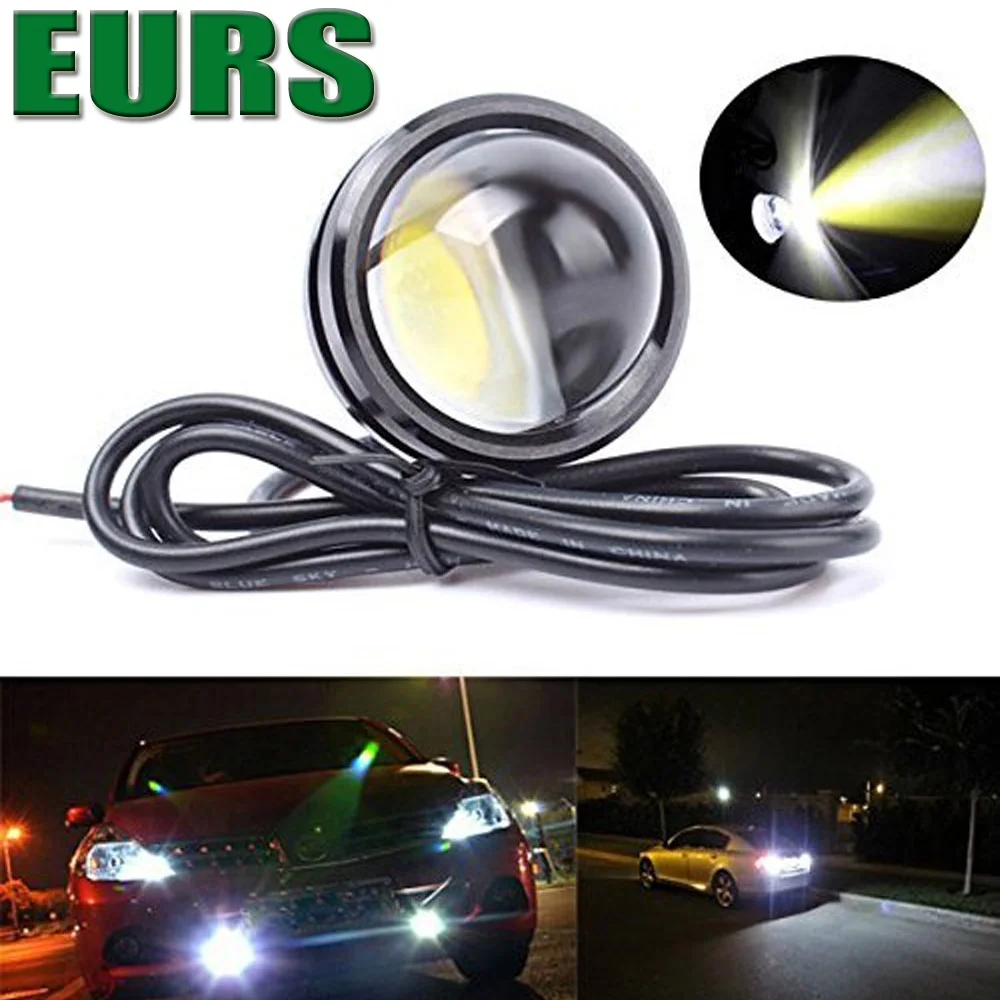 

Motocycle car Condenser lens fisheye Reversing lighting lamp 15W Auto LED counter light 12V LED DRL daytime running lights