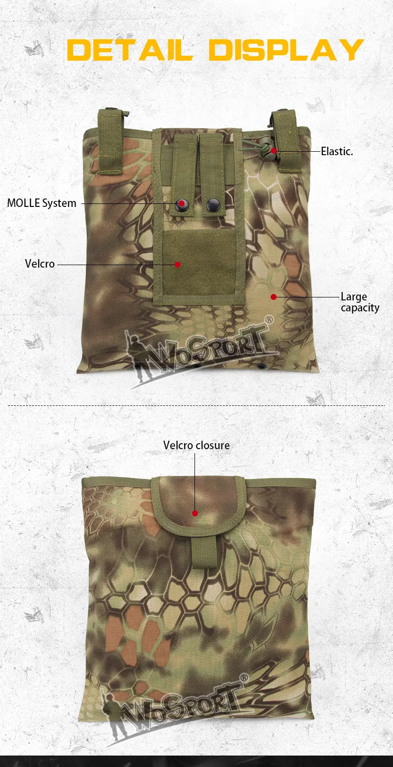 WoSporT 2017 Новый переработанный Карманный 1000D нейлон для тактических военных игр сумка для хранения инструменты для охоты туризма
