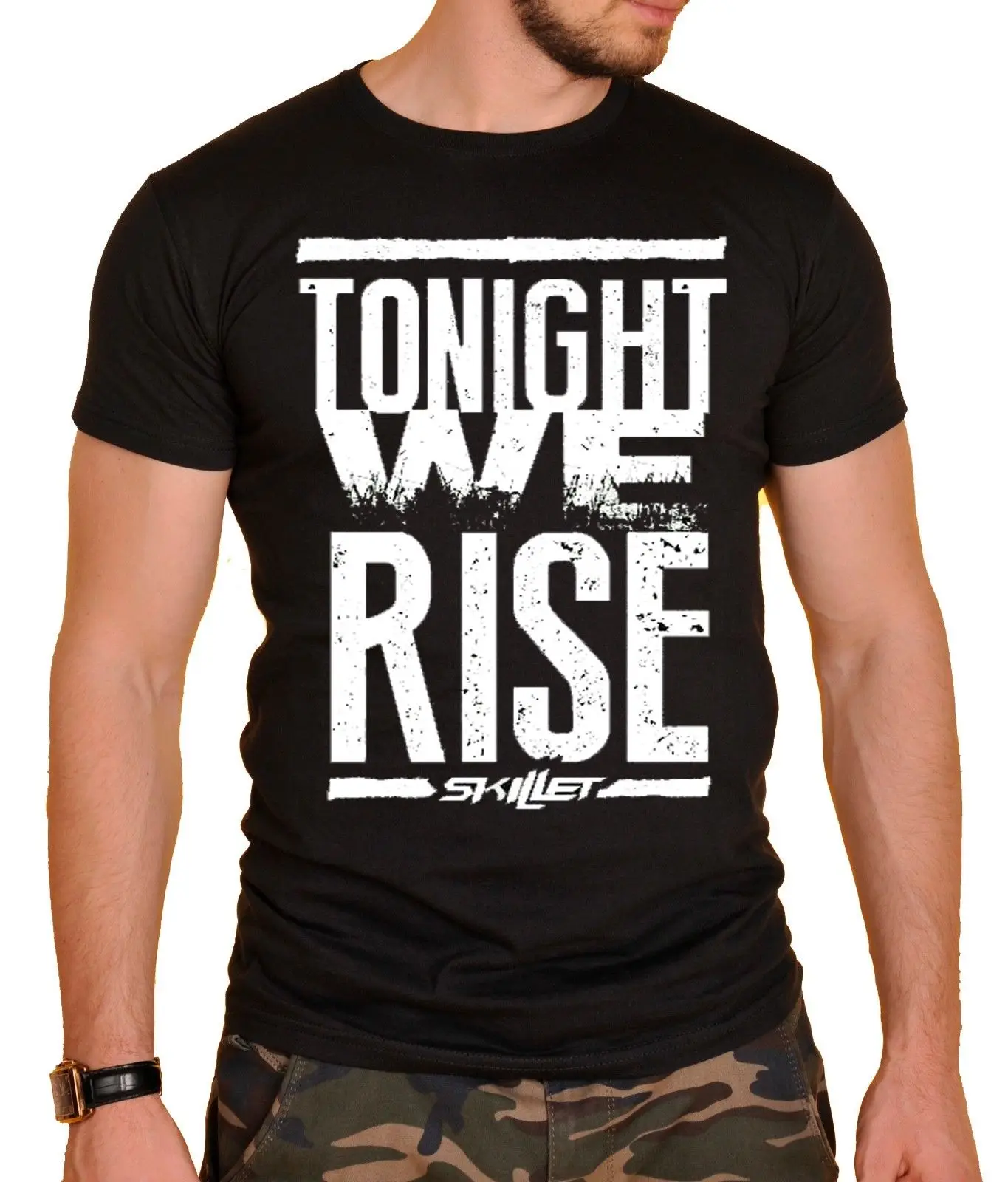 Skillet Rock Band T shirt Black New Summer Casual Man T Shirt Good