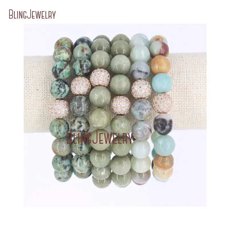 

Boho Chic Zircon Micro Pave Ball Beads Bracelet Rose Gold BALL BRACELET BM22739