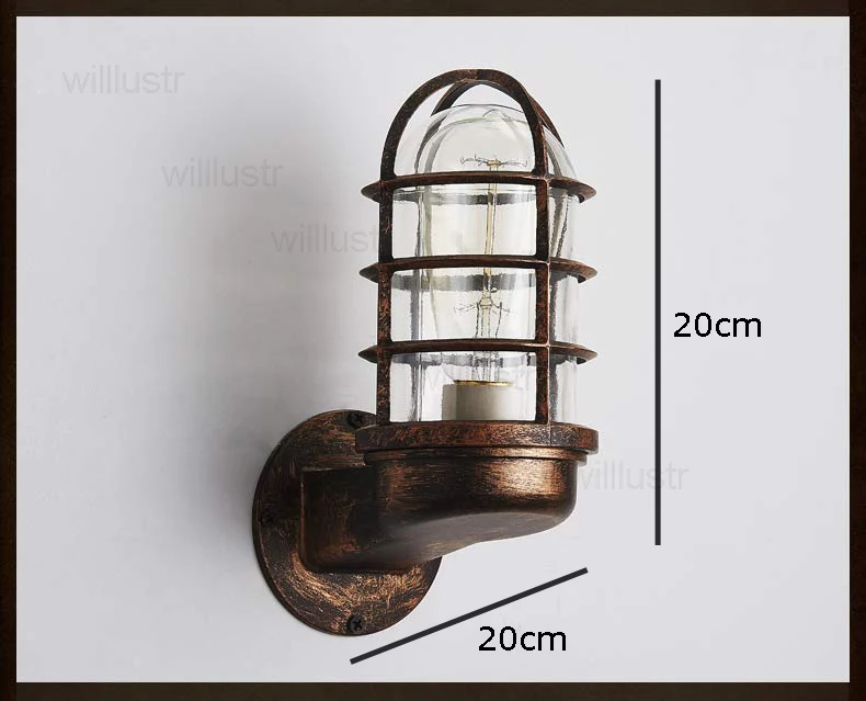 Промышленный Ретро настенный светильник винтажный кованый настенный светильник док-станция светильник для лобби спальни коридора ресторана Светильник для бара, чердака