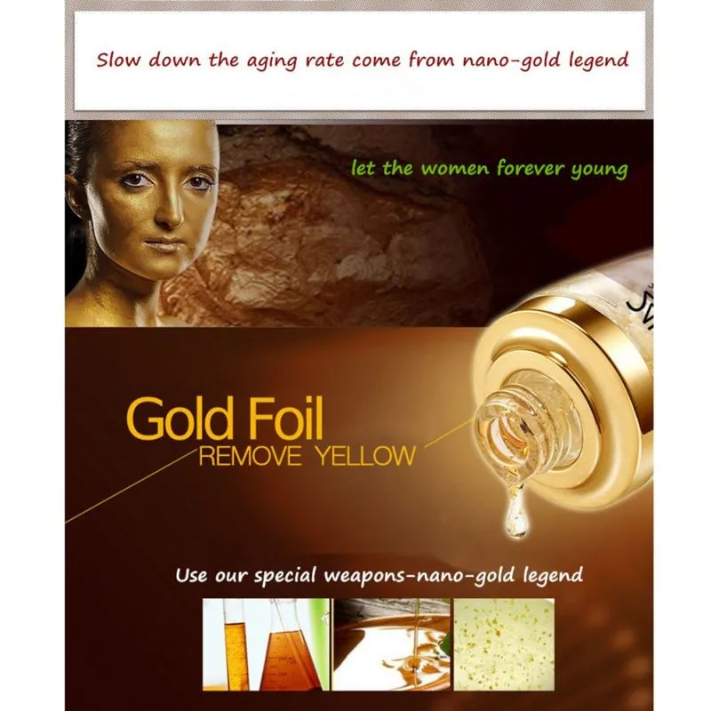 1 шт. женское масло 24 K Gold Essence масло против морщин жидкость с гиалуроновой кислотой