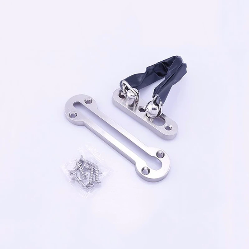 Zinc Alloy Door Chain Lock With Screws Sliding Doors Guard Cabinet