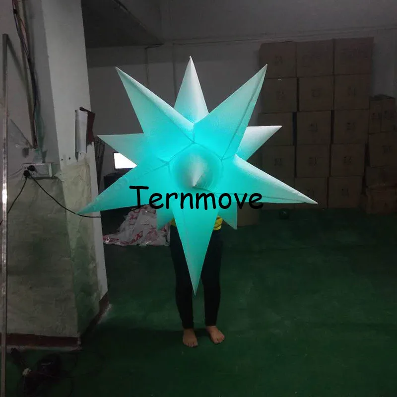 inflatable star 11spikes, with LED light and inner blower inflatable star model for sale event wedding bar party decoration inflatable star 11spikes, with LED light and inner blower inflatable star model for sale event wedding bar party decoration