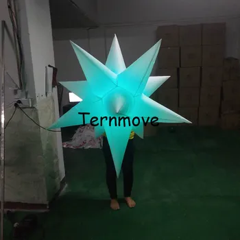 Online Inflatable Star 11spikes, With LED Light And Inner Blower Inflatable Star Model For Sale Event Wedding Bar Party Decoration