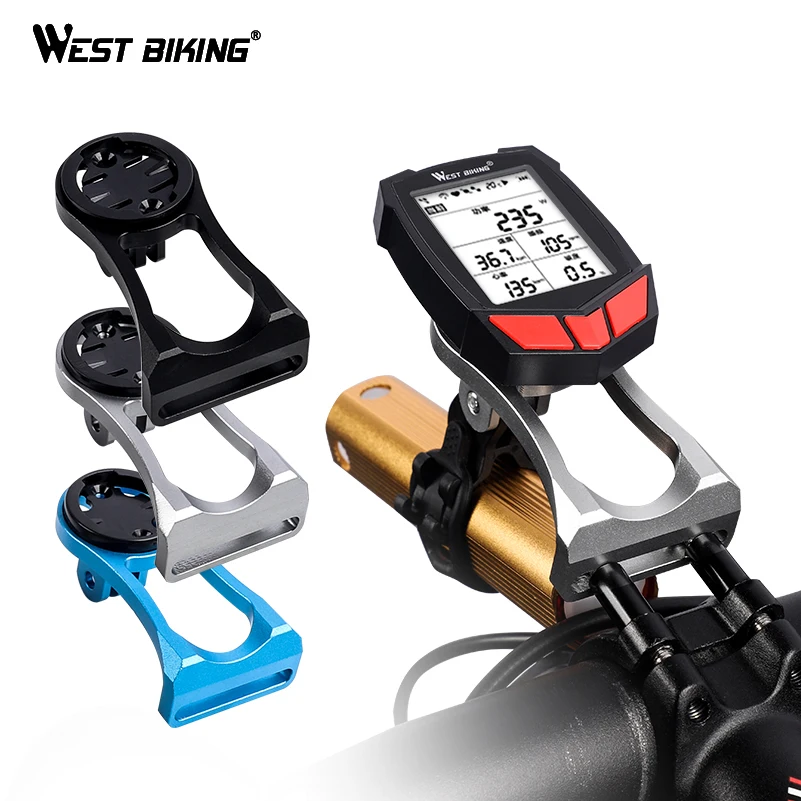 

WEST BIKING Bicycle Multifunctional Bracket Light Camera Holder Cycling GPS Mount For GARMIN Bryton CATEYE Bike Computer