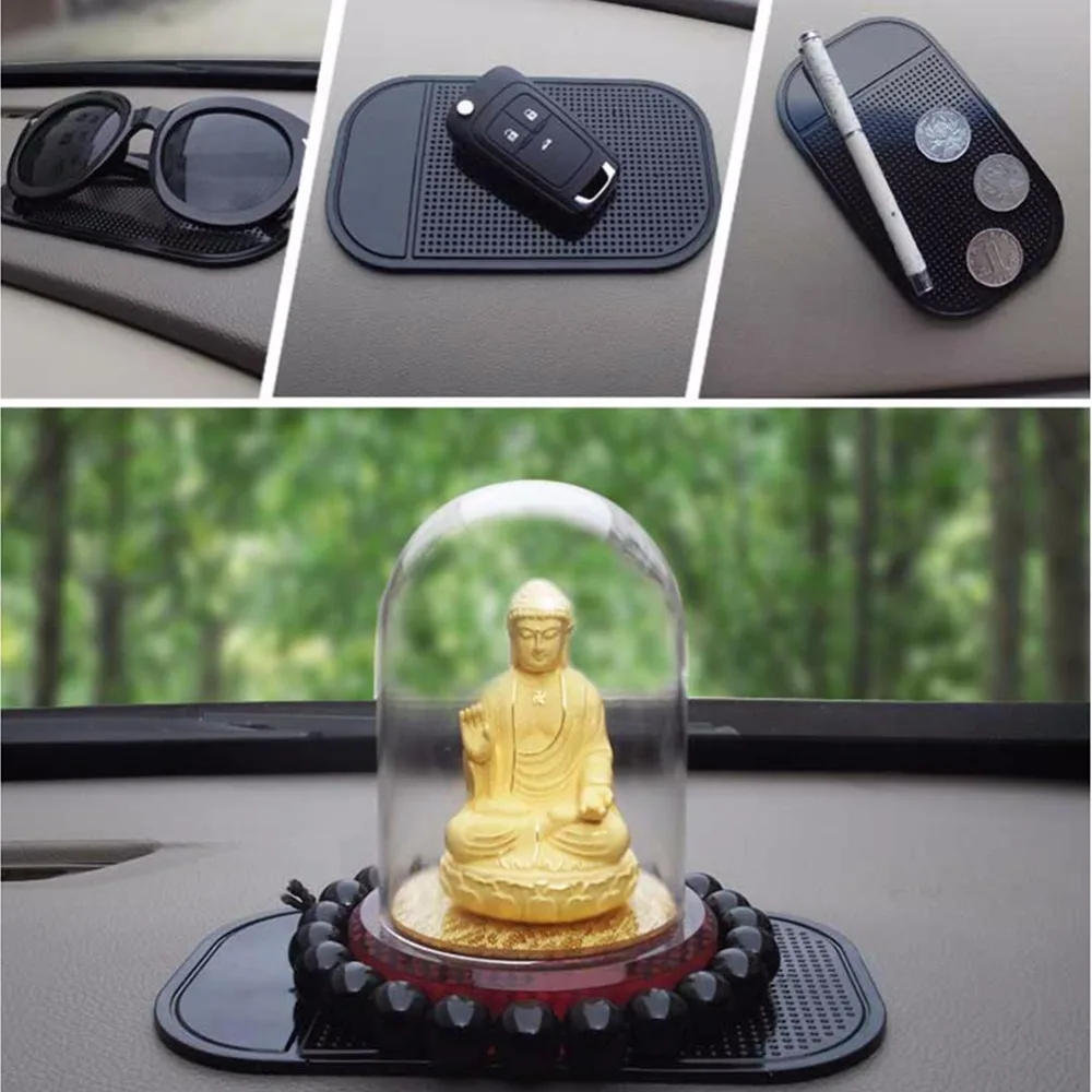 

car gadget anti slip mat auto car interior dashboard mobile phones non-slip pad automobiles mobilephone magic sticky mat 14*8cm