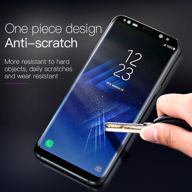 HOCO Tempered Protective Glass Protector Curved Edges Full Covered Touch Screen Protection for Samsung Galaxy S8 S9/ S8 S9 PLUS