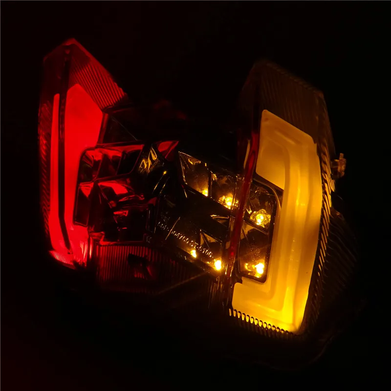 E Mark Light Guide Led интегрированный задний фонарь задние стоп Сигналы поворота свет дым
