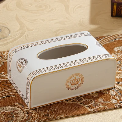 1" тканевая коробка Керамическая скатерть коробки Вынимаемые салфетки бумажная коробка украшения для гостиной - Цвет: N