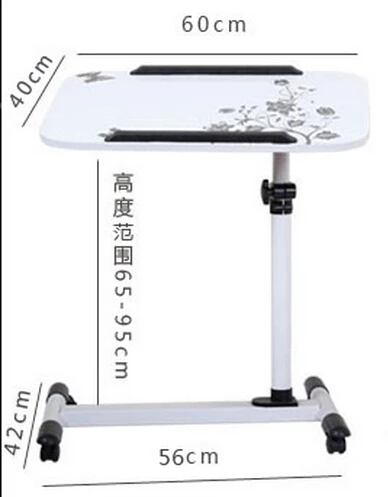С модным принтом мобильный ноутбук стол Современная многофункциональная стойка для смартфона высота стола для коррекции подъема компьютерный стол