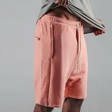 Летние шорты мужские бермуды повседневные короткие Homme Канье Уэст