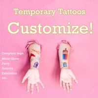 Personalized Temporary Fake Tattoo DIY Customize Tattoo Custom Make Tattoo Sticker For Wedding Cosplay Company Logo Party, Pets 1