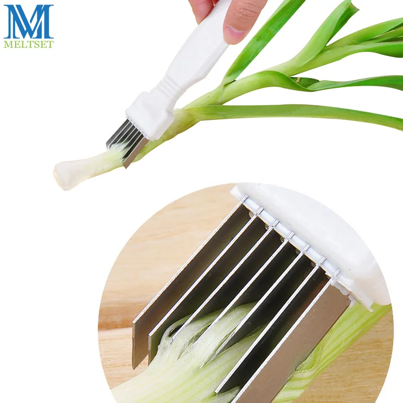 Meltset Onion Vegetable Cutter Slicer Scallion Kitchen knife Shred