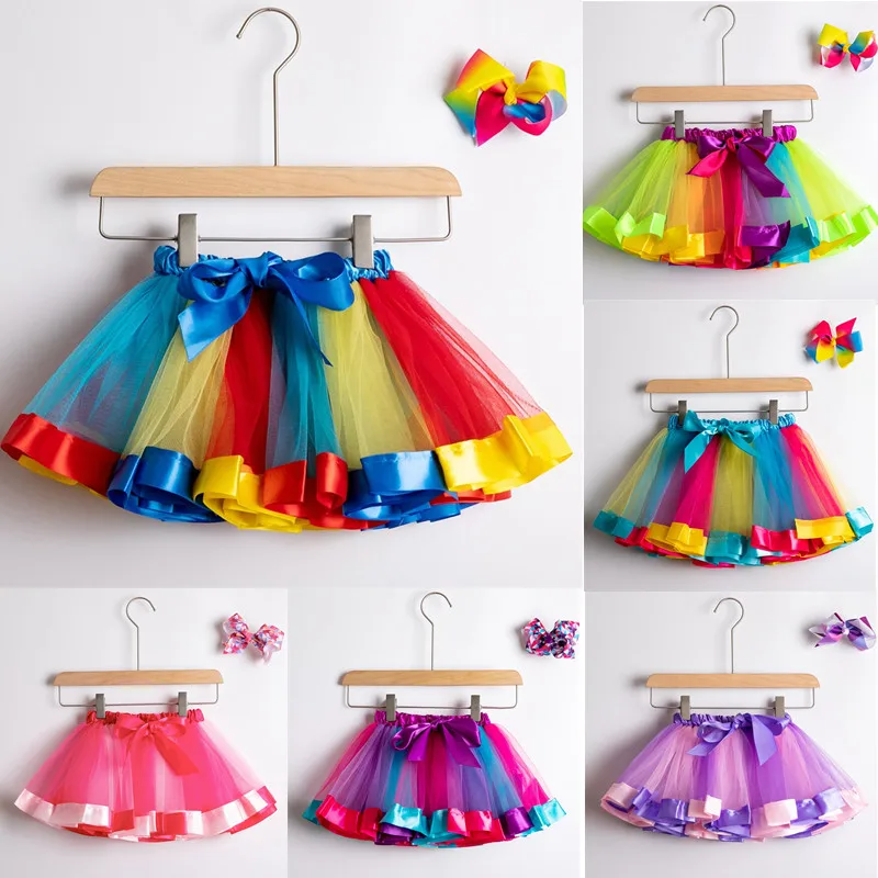 

Toddler Girl Tutu Fluffy Skirts Kids Pettiskirt Unicorn Party Baby Girl Princess Tulle Skirts Children Summer Clothes Free Clip