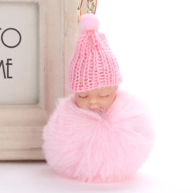 Sleeping-baby-Fluffy-Fur-pompom-Keychain-Rabbit-Fur-Ball-bunny-key-chain-pompon-porte-clef-Key.jpg_640x640 (5)