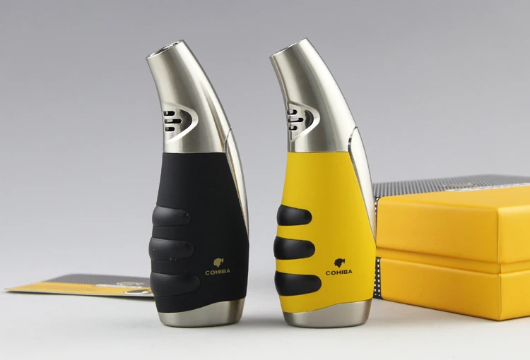 Металлическая ветрозащитная Зажигалка для сигар COHIBA 1 факел струйная зажигалка с