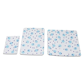 

100Pcs Blue Dots Flat Pure Aluminum Foil Package Bag Vacuum Heat Seal Storage Mylar Foil Pouch Party Crafts Sanck Open Top Bag