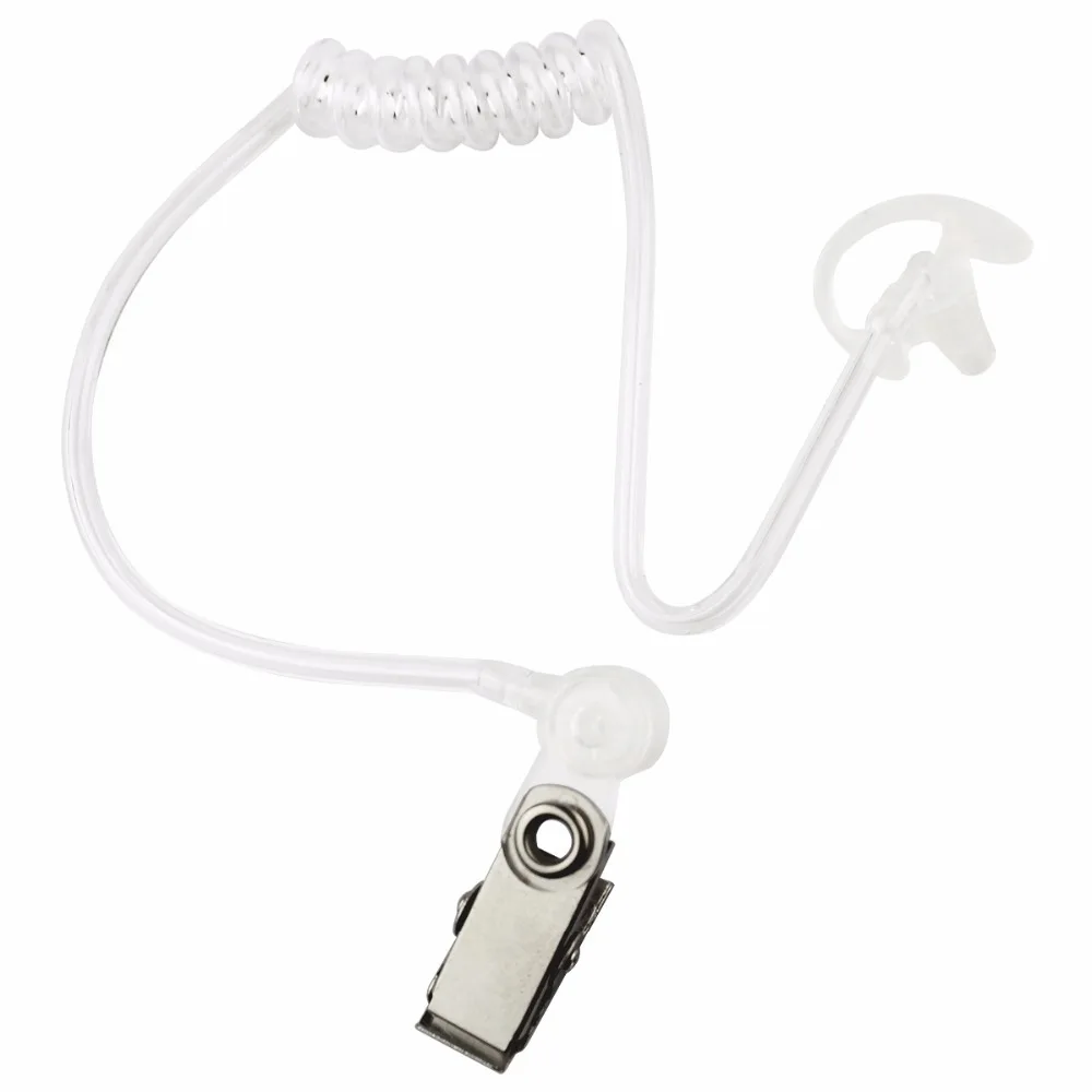 3 Pairs of White Silicone Soft Earbud for Walkie Talkie Covert Acoustic Tube Earpiece Small Middle 5