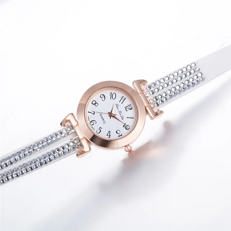 FeeTeeDa, женские роскошные часы, женские изящные часы с кожаным ремешком, аналоговые кварцевые наручные часы, новинка, женские часы, Прямая поставка, QC7