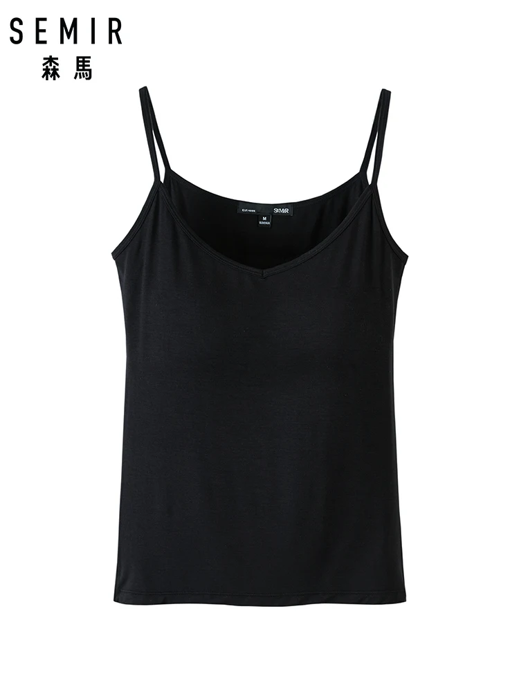 Achat SEMIR femmes Jersey débardeur dames col en v Camisole haut Camis Cami gilet pour femme été col en v débardeur sans couture Cami vêtements