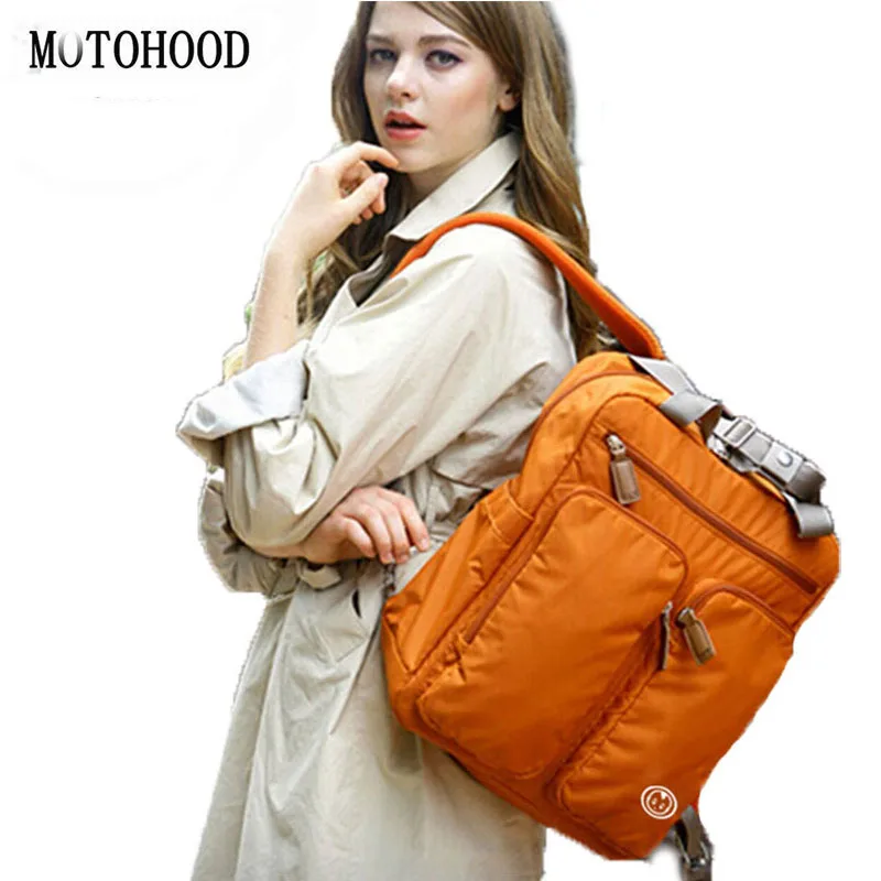 

Fashion Diaper Hobos Backpack Baby Nappy Changing Bag Orange Blue Traveling Waterproof Mother Baby Bags For Mom Pilch Diaper Pad