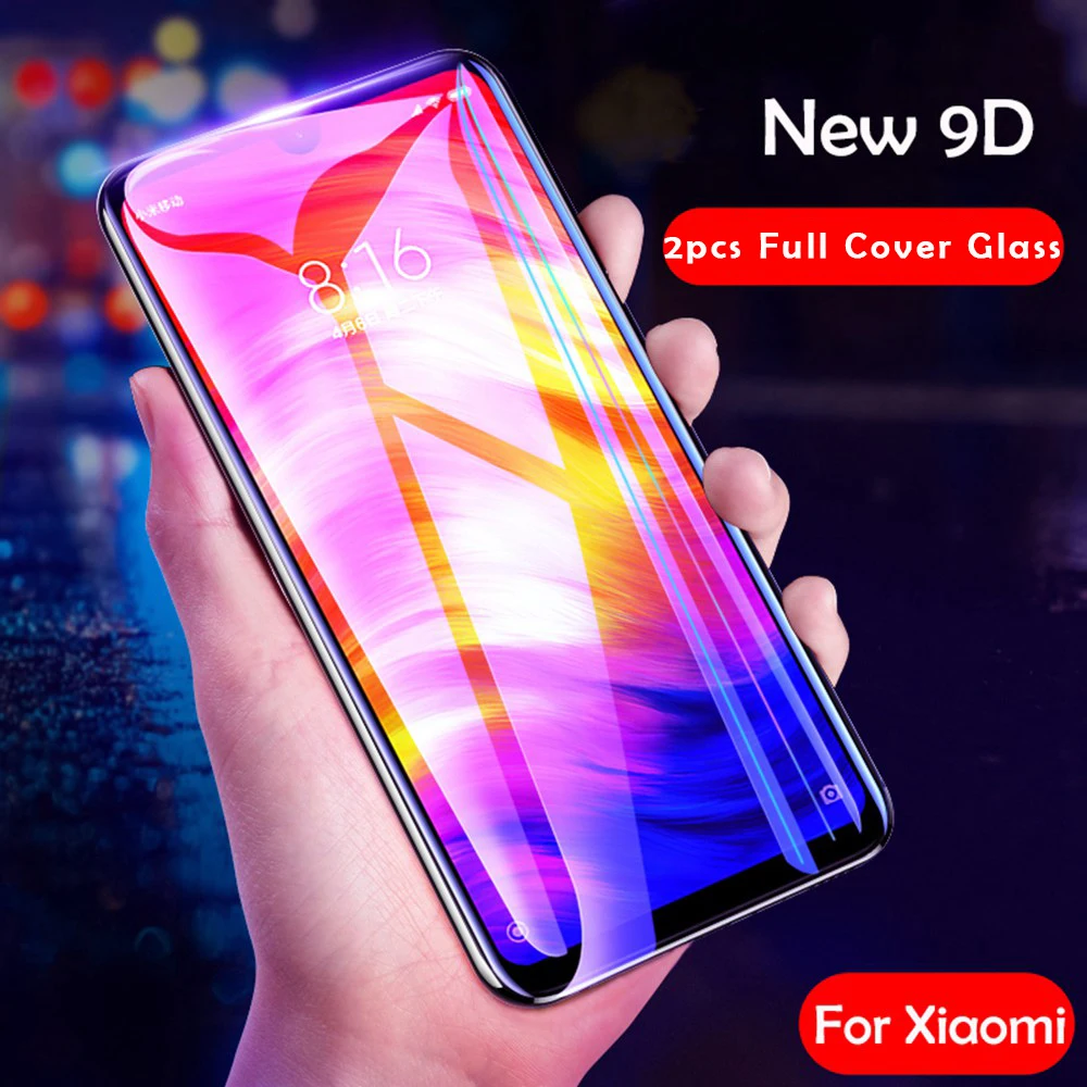 9D Tempered Glass for Xiaomi Redmi Note 6 7 5 Pro Screen Protector for Xiaomi Mi 8 A2 Lite