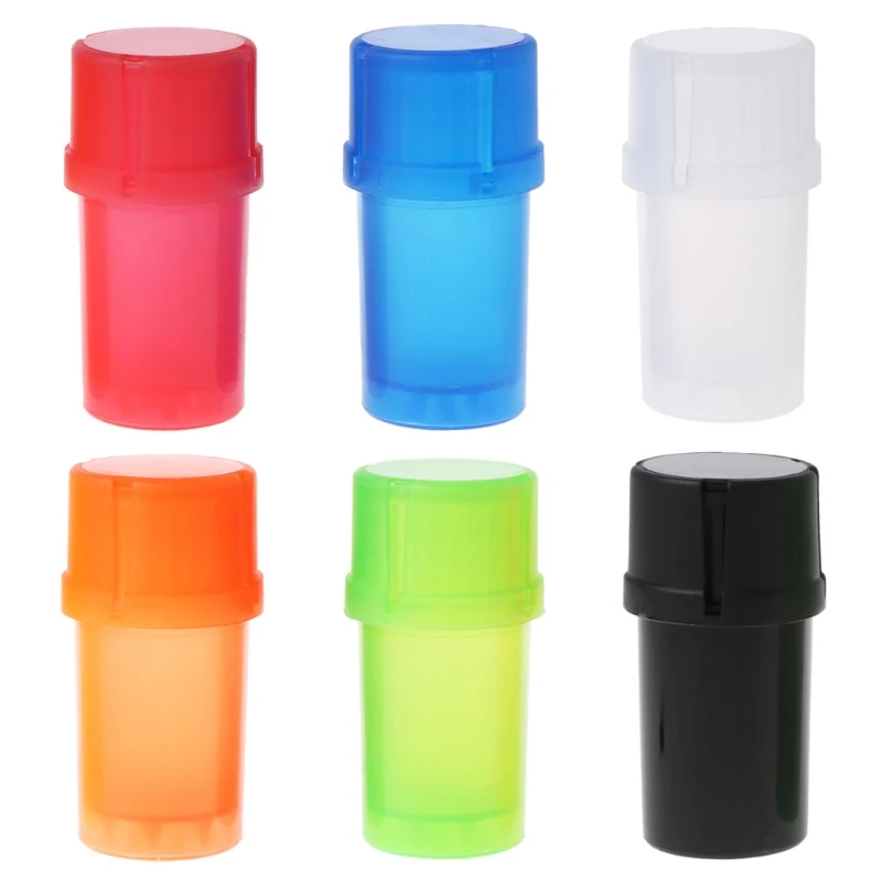 

Plastic Tobacco Grinder Herb Spice Grinding Crusher Storage Container Case-m18