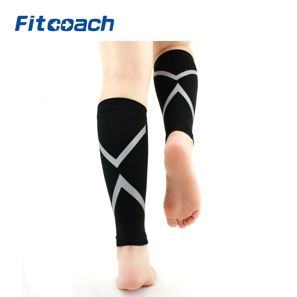 

One Pair Calf Compression Sleeve, Footless Socks Shin Splint / Leg Compression Sleeves Calves & Leg Cramps for Runners