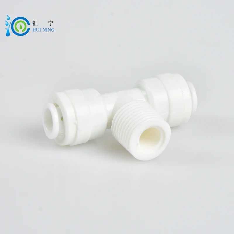 

Free Shipping 5pcs/lot 1/4inch tube water filter connector Male tee adapter quick adapter connector