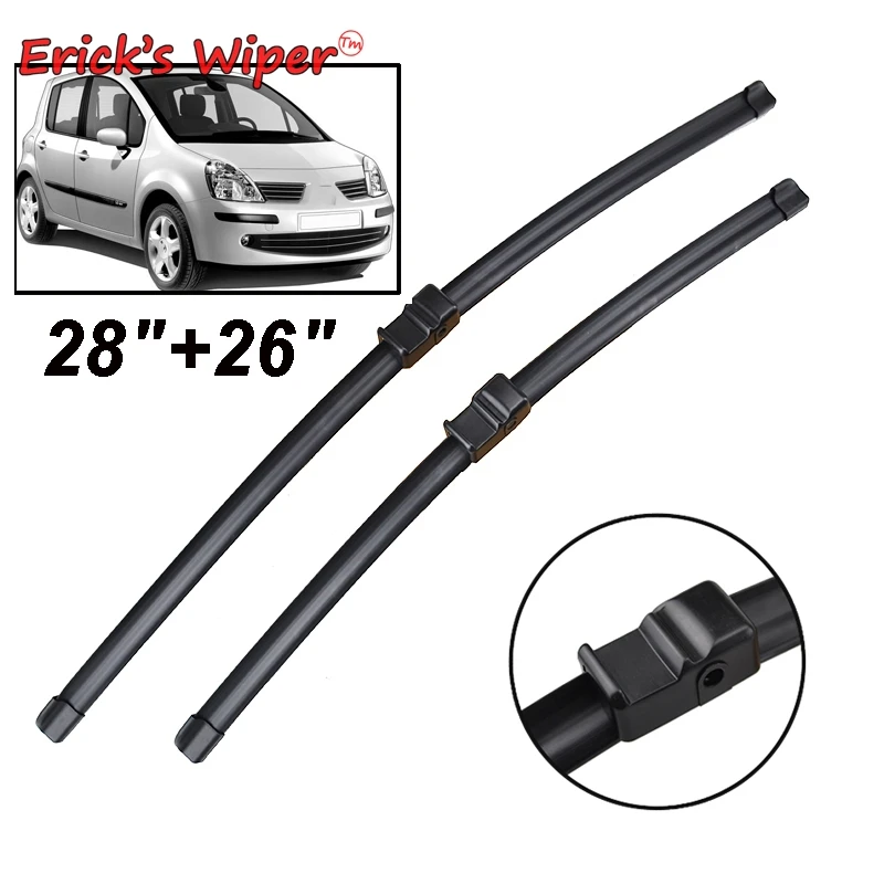 Erick's Wiper LHD& RHD передние Дворники для Renault Modus/Grand modus 2004-2013 лобовое стекло ветрового стекла 2"+ 26"