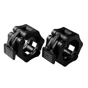 black 25mm 1 пара 25/50 мм гантели Spinlock воротник замок Штанги Гантели зажимы зажим оборудование для тренажерного зала Фитнес взвешивания подъема бодибилдинг - Цвет: black 25mm
