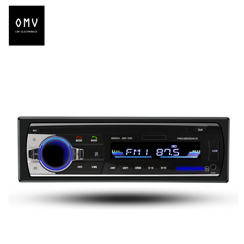 OMV JSD 520 Car Receiver MP3 Player Stereo Audio In dash FM Radio