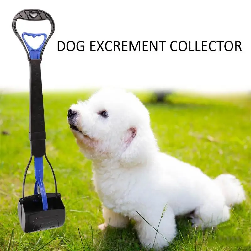 Pet Pooper Scooper Long Handle Jaw Poop Scoop Clean Pick Up Animal