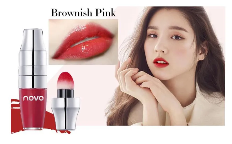 New Arrival Air Cushion Sponge Liquid Matte Lipstick Nude Pigmented Lip Gloss Sexy Waterproof Long Lasting Lip Tint Lips Makeup