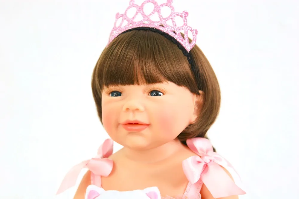 Мини плюшевая игрушка с 55 см силиконовые куклы Reborn Baby Real alive Девочка Кукла Reborn 22 ''виниловая Кукла-младенец игрушка для мальчика подарок