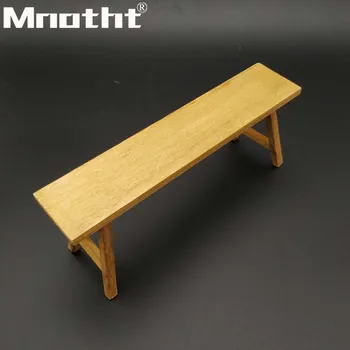 

1/6 Scale Wood Long Chair Model for 12inch Action Figures Soldier Accessories Scene Collection Toys