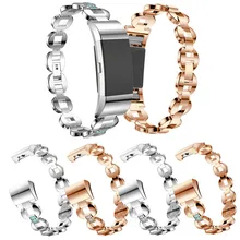 Odog металлический ремешок для часов браслет ремешок с бриллиантом для Fitbit Charge 2 Смарт кольцо аксессуары умная технология