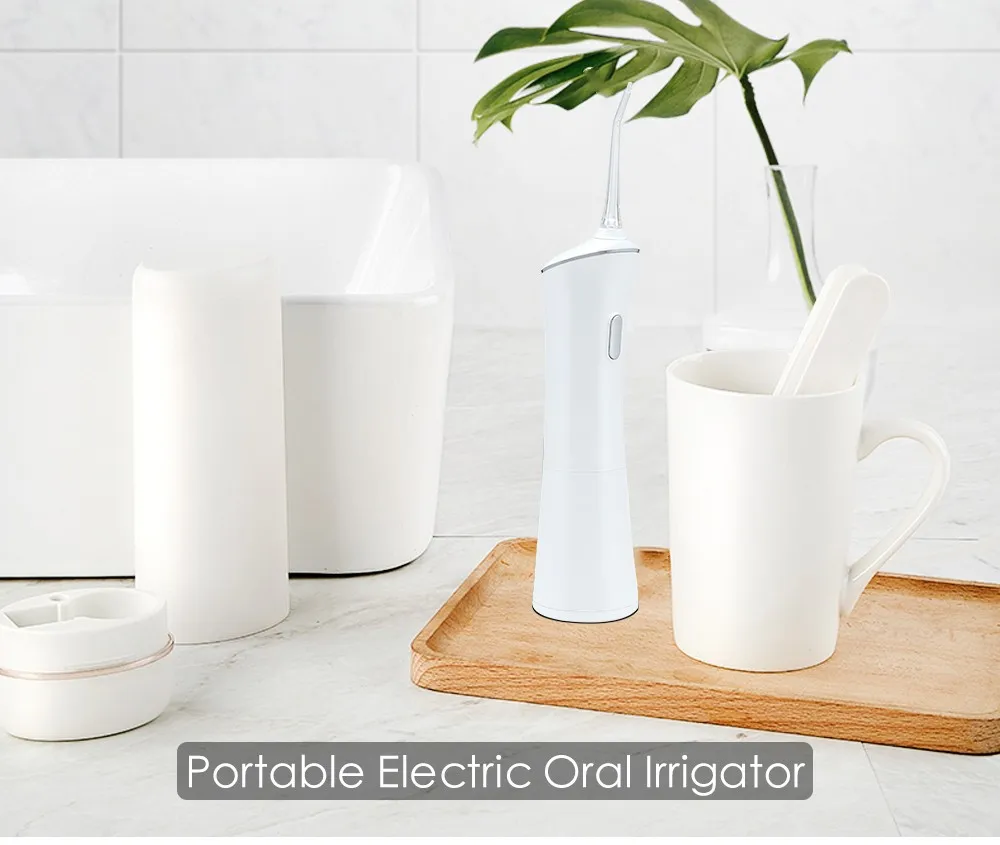 Portable Electric Oral Irrigator Rechargeable Water Floss Tooth Washing Tool