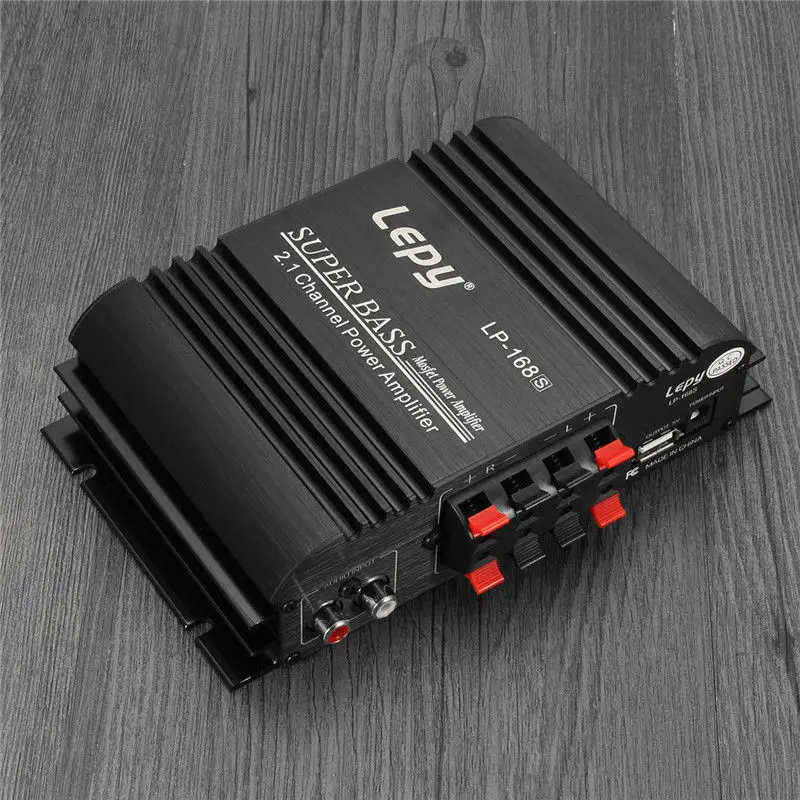 Lepy LP-168S 2.1채널 2x45W+68W 출력 슈퍼 베이스 오디오 HiFi 파워 앰프 mp3