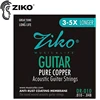 Струны для акустической гитары ZIKO DR-010 010-048, мембраны с антикоррозийным покрытием из чистой меди, аксессуары для музыкальных инструментов, д... ► Фото 1/6