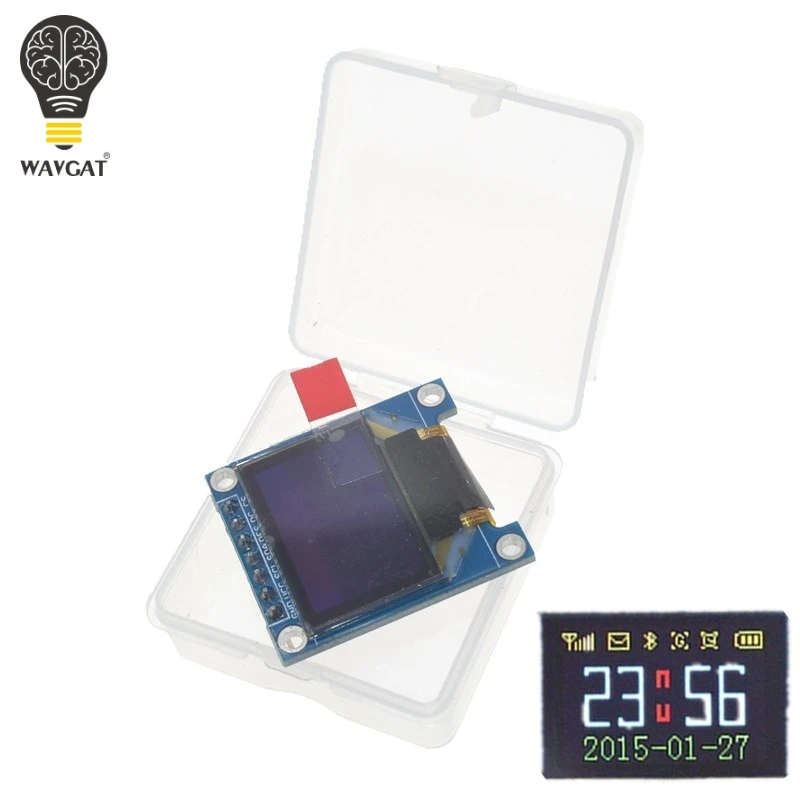 WAVGAT 0,95 дюймов SPI полноцветный oled-дисплей DIY модуль 0,9" RGB 96x64 ЖК-дисплей для Arduino SSD1306 Драйвер IC Высокое качество