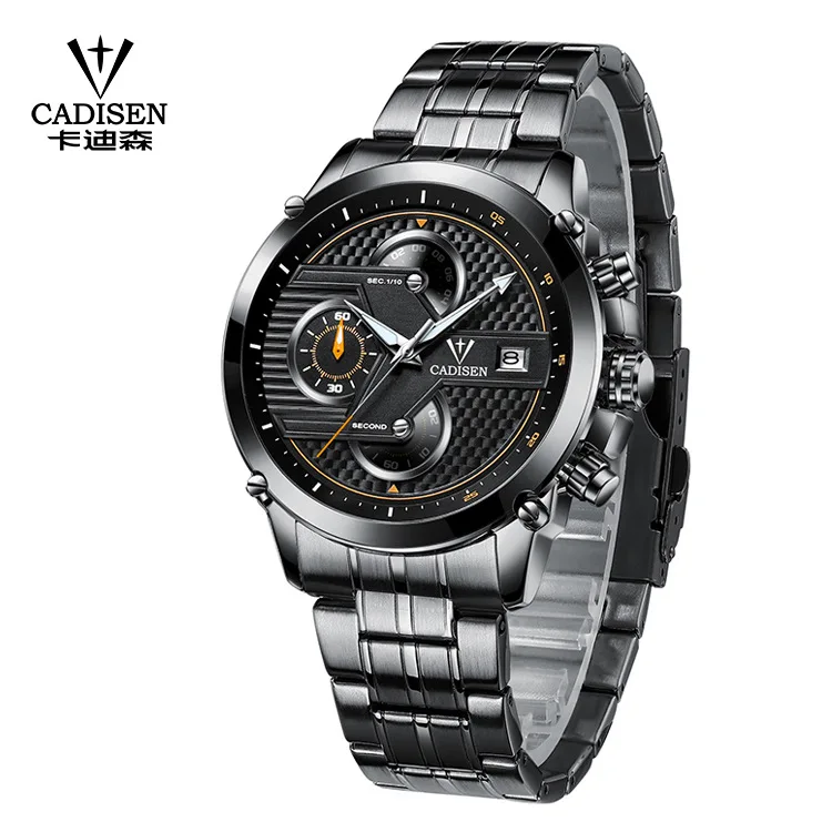 

CADISEN Watch Men Quartz-Watch Luxury Brand Men's Watch Waterproof Clock Men Wrist watches Relogio Masculino Fashion reloj hombr