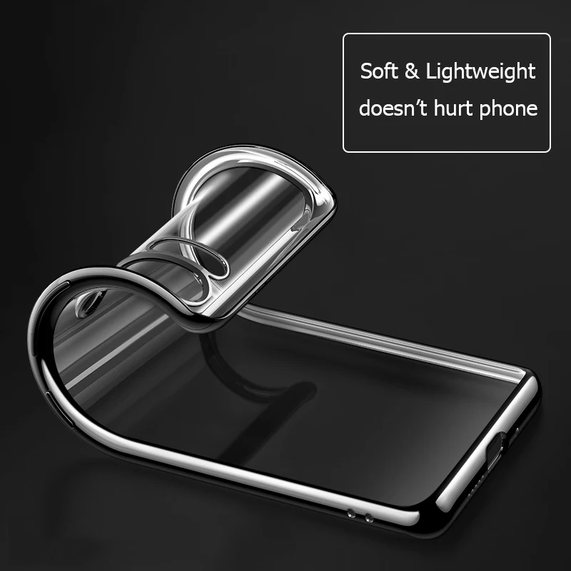 Чехол для Huawei P30 Pro с 3D лазерным покрытием роскошный мягкий прозрачный чехол из