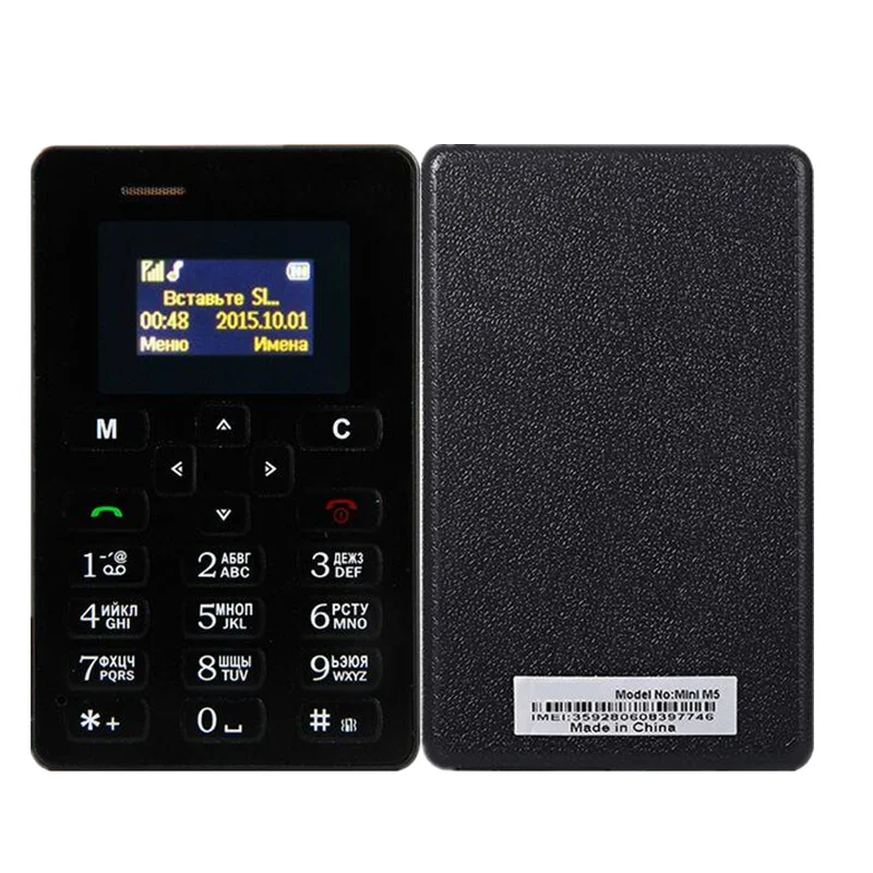 Ультратонкий мобильный телефон AEKU M5 4 5 мм Quad Band GSM с низким излучением мини для