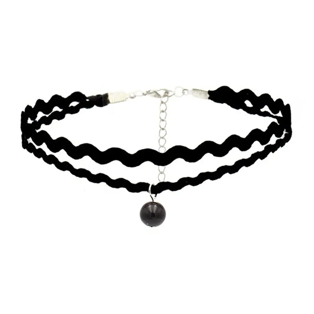 

12PCS Black Lace Leather Velvet Strip Choker Necklace Female Girls Woman Collar Jewelry Neck Accessories Chokers Clar Kolye Gift