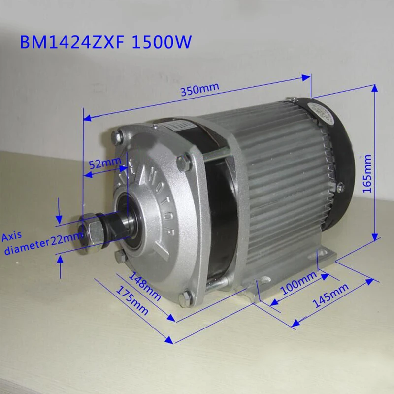 Discount BM1424ZXF 48V 60V 72V 1200W 1500W  2200W Brushless Motor Electric bike Engine E-Scooter Motor Bicicleta Riding Conversion 3