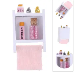 1:12 Миниатюрный Кукольный дом, настенная рамка для ванной комнаты, мини-мебель для дома, аксессуары для кукольного домика, украшения для